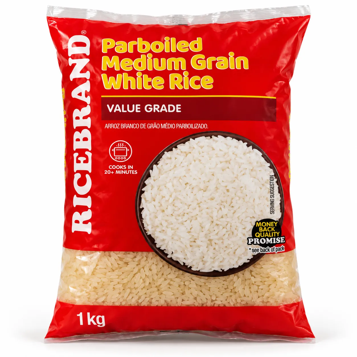 Parboiled Medium-Grain White Rice – 1 kg